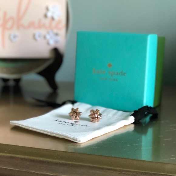 kate spade Jewelry - Kate Spade Gift Bow Studs
